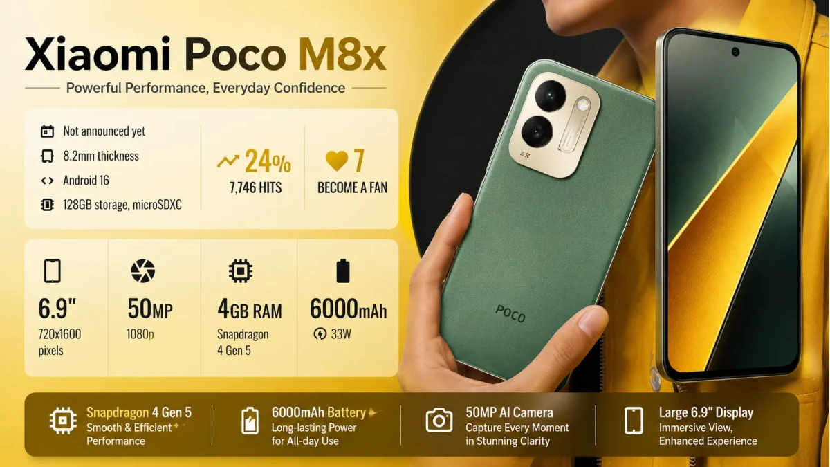 Xiaomi Poco M8x price in Bangladesh